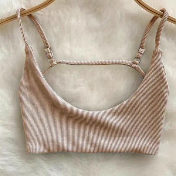 Sale🩵🤍KAI Ribbed Sexy Strappy Bralette 🩵🤍 - Picture 5 of 6